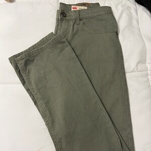 Wrangler Sage Green Straight Fit Pants
